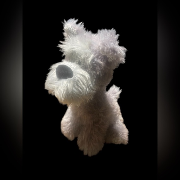 Gund Schnauzer Terrier Gray Dog BENTLEY 11 IN Stuffed Plush Toy 6047605 - Picture 2 of 7